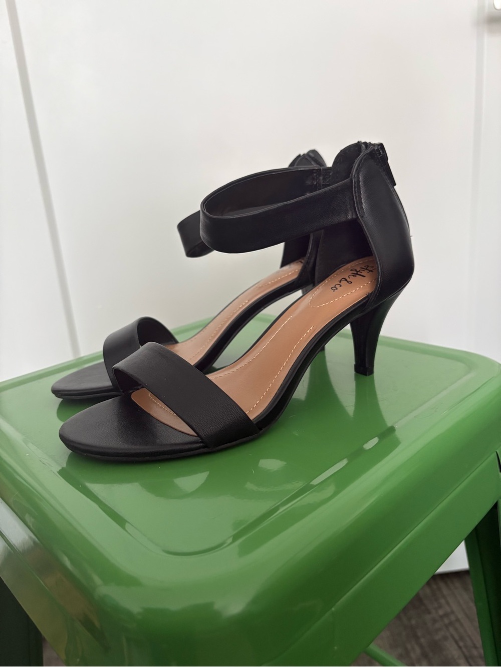 Black Ankle-Strap Heels